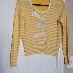 ANTHROPOLOGIE SPARROW YELLOW CARDIGAN SIZE MEDIUM